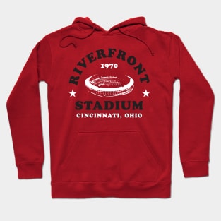 Riverfront Stadium 1970 Cincinnati Ohio Reds Bengals Hoodie